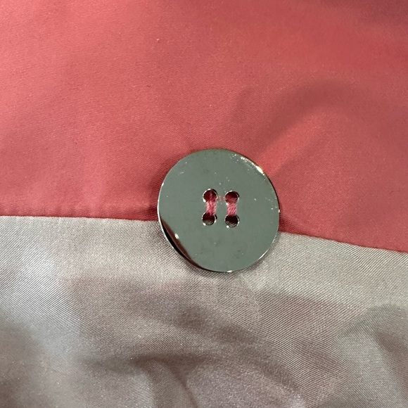 Lida Baday Coral Pink Silk Taffeta Jacket Size 14 - Picture 8 of 12